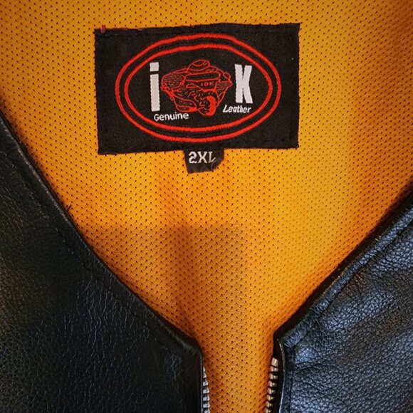 Leather Biker Vest - Picture 7 of 11